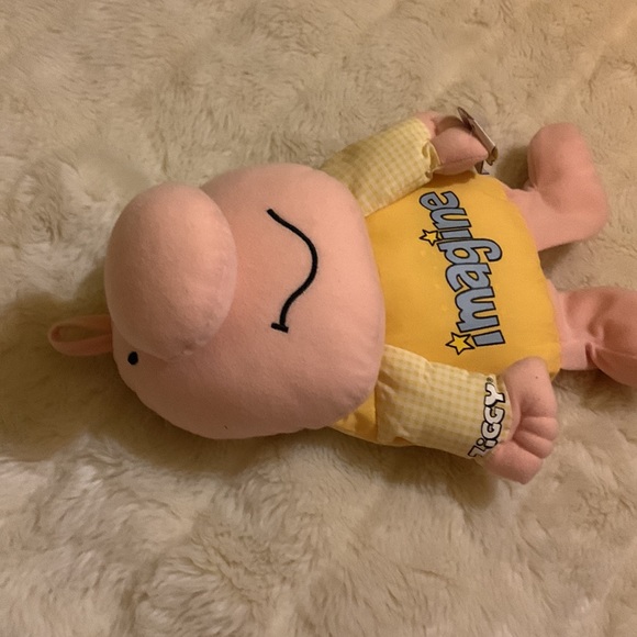 Vintage 90s Ziggy IMAGINE doll stuffed pillow bean bag toy tags on - Picture 2 of 14